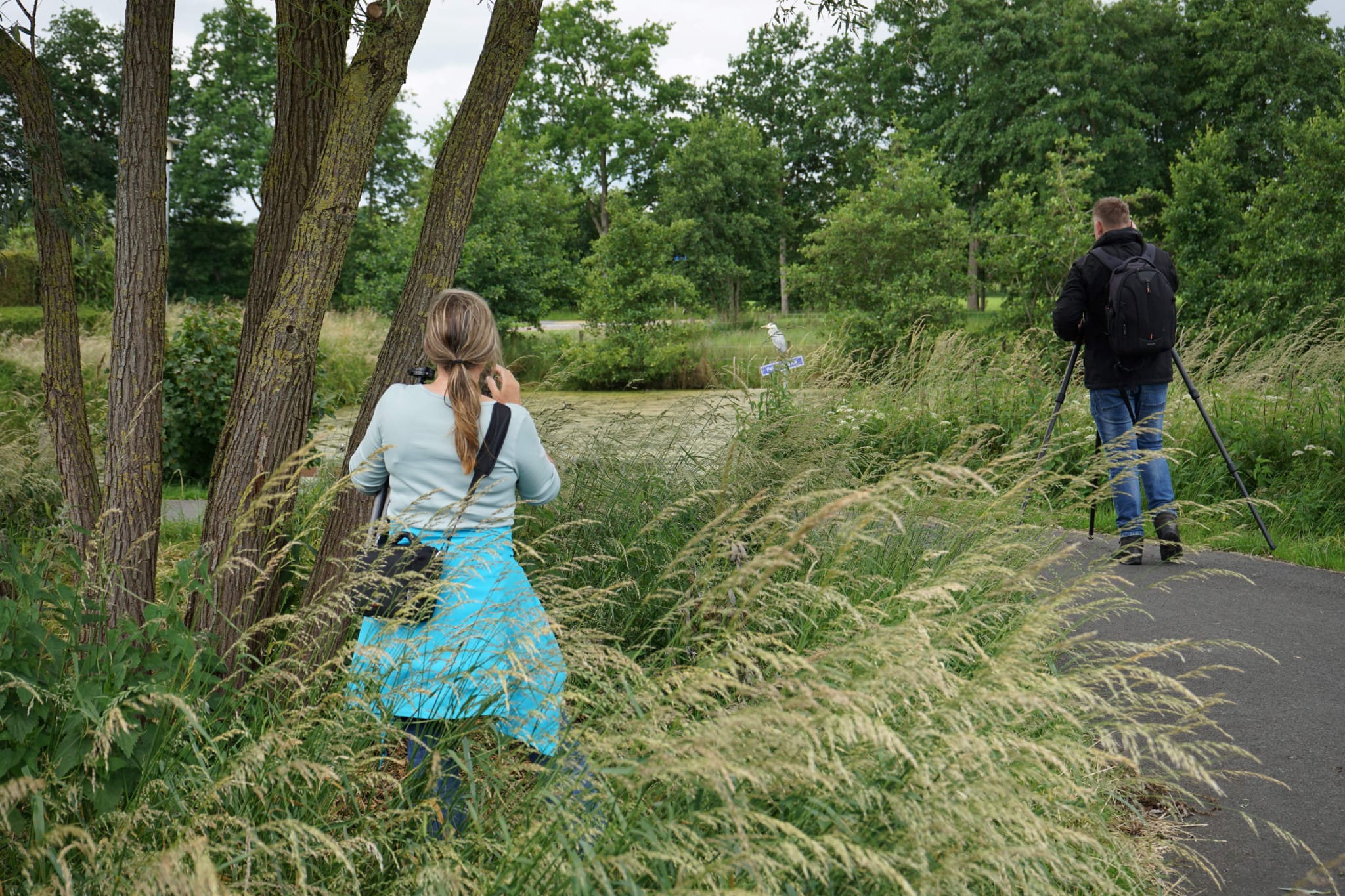 Annette en Jan fotograferen